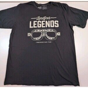 Leadfoot Legends 2014 Nightrider Race Team Black Shirt Size XXL Bondurant Speed
